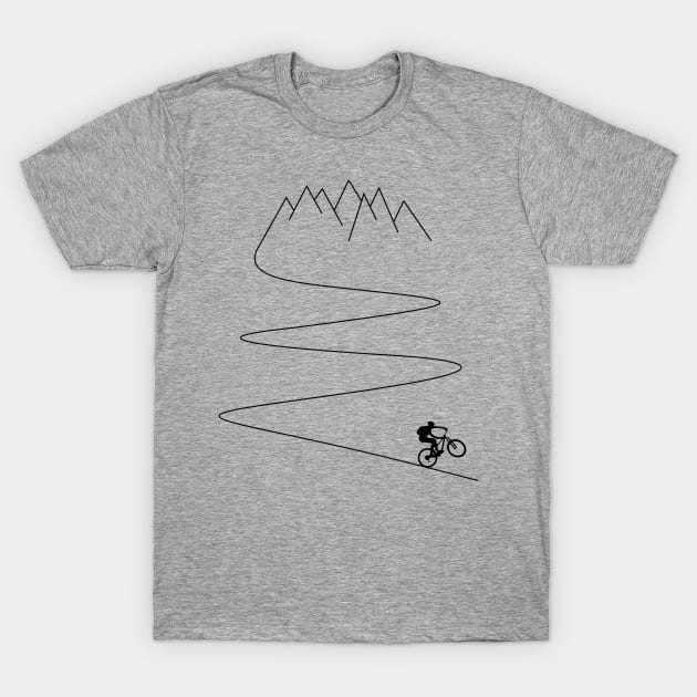 mountain bike bicycle cycling mountain biker cyclist mountains gift T-Shirt by TheOutdoorPeople